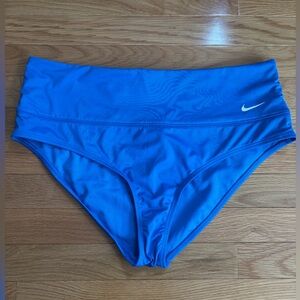 Nike Blue High Waisted Swim Bottoms Size XL